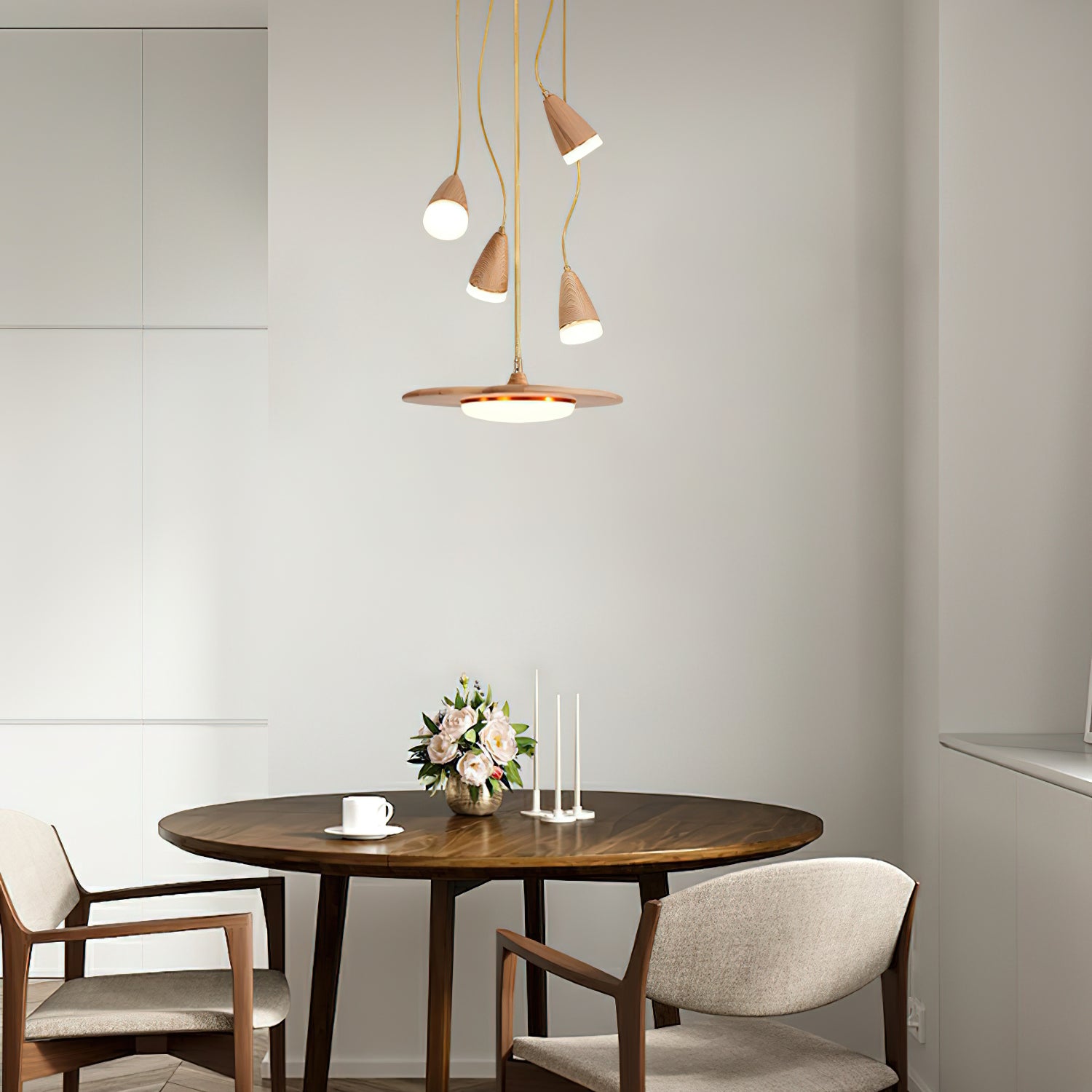Calder Blossom Chandelier - Modern Floral Crystal Ceiling Light Fixture for Dining Room, Living Room & Bedroom | Elegant Home Decor Lighting