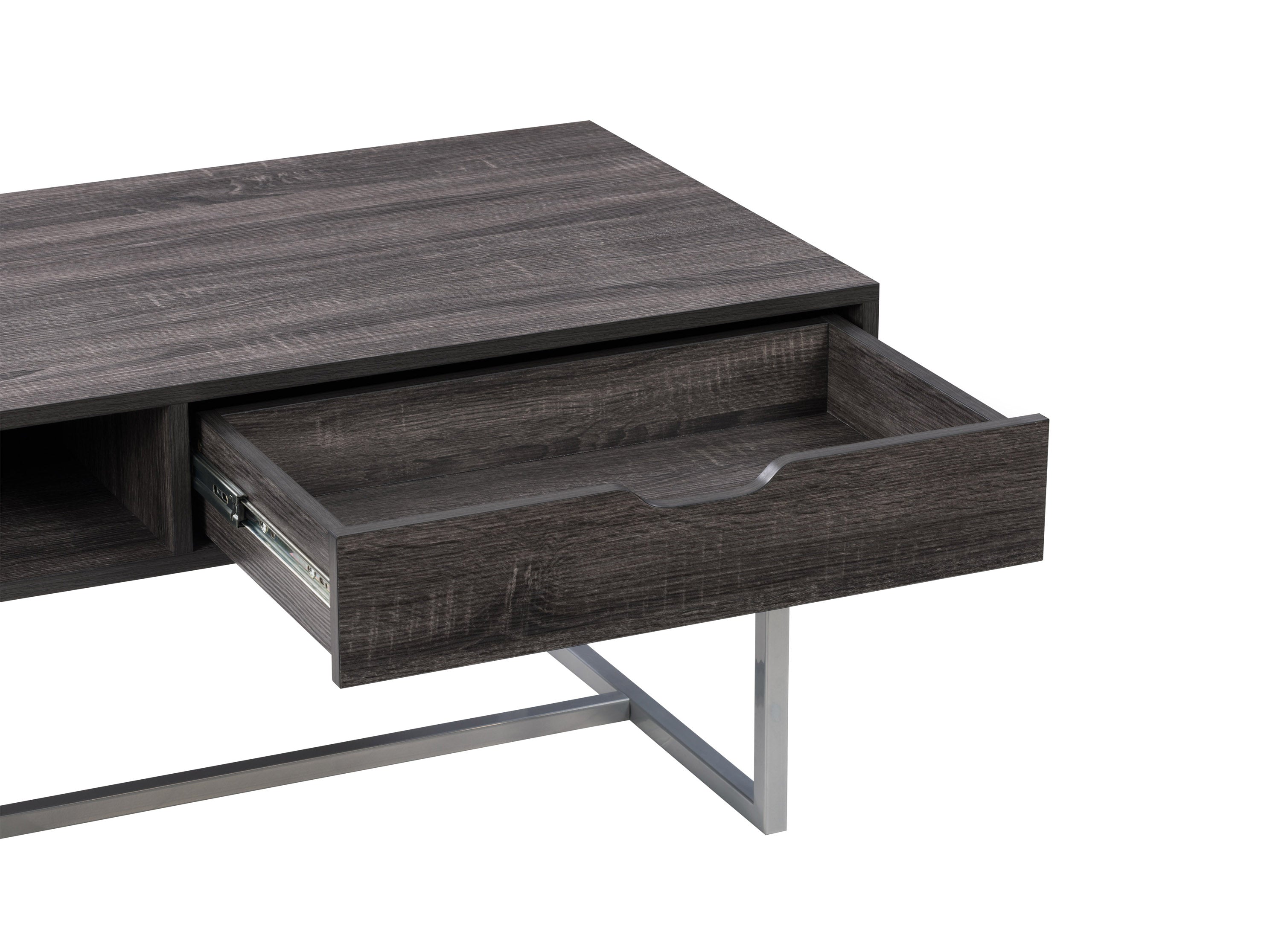 Modern Grey Rectangular Coffee Table for Living Room - Stylish & Functional Home Decor for Small Spaces