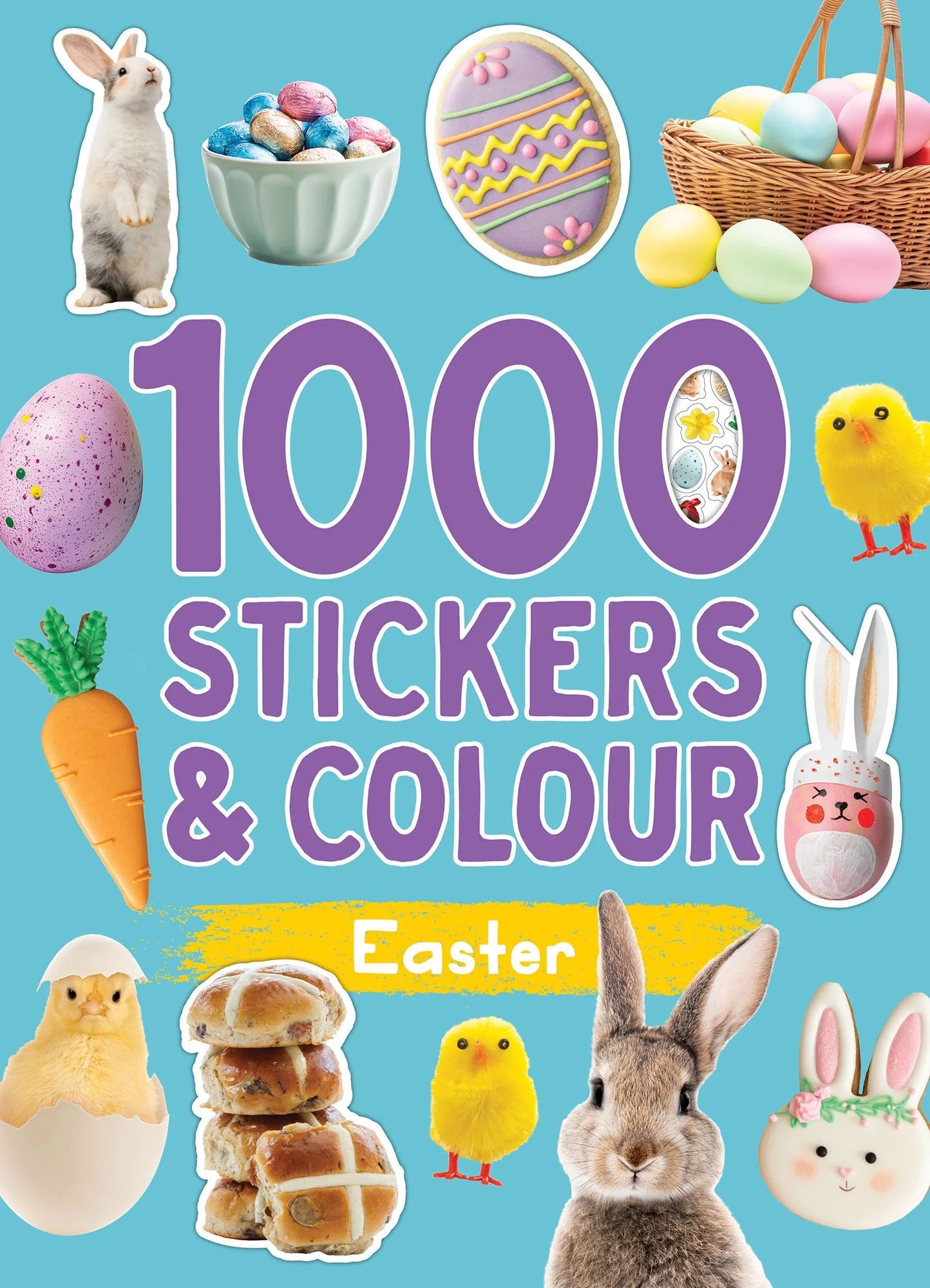 1000 Easter Stickers and Coloring Book for Kids - Fun Holiday Activity, Party Favors, DIY Crafts & Scrapbooking Supplies