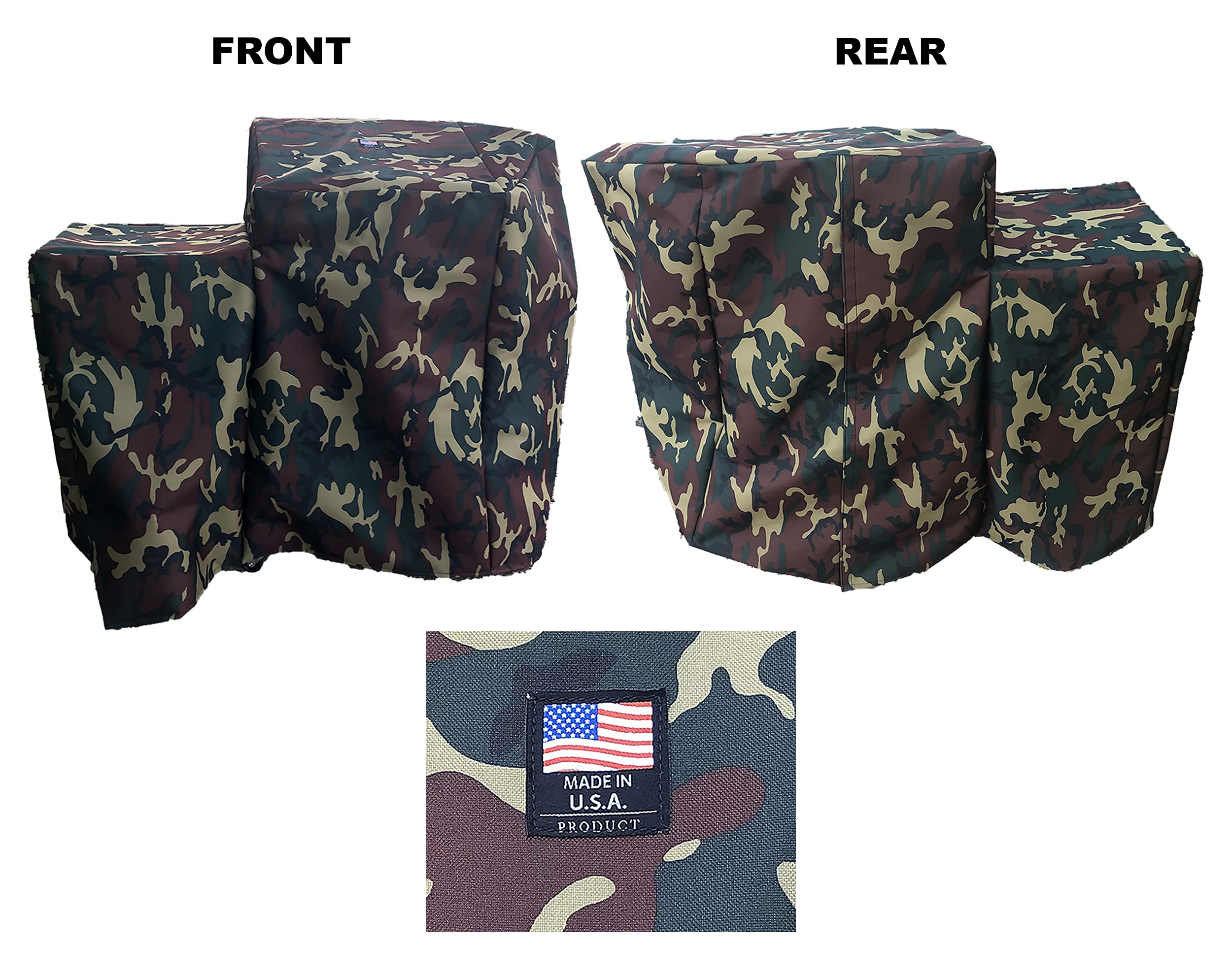700-709 Camouflage PVC Coated Polyester Cover for 9 Gallon Deep Fryer - Waterproof Full Length Protection Compatible with Bayou Classic - Outdoor Cooking & Camping Gear Accessory