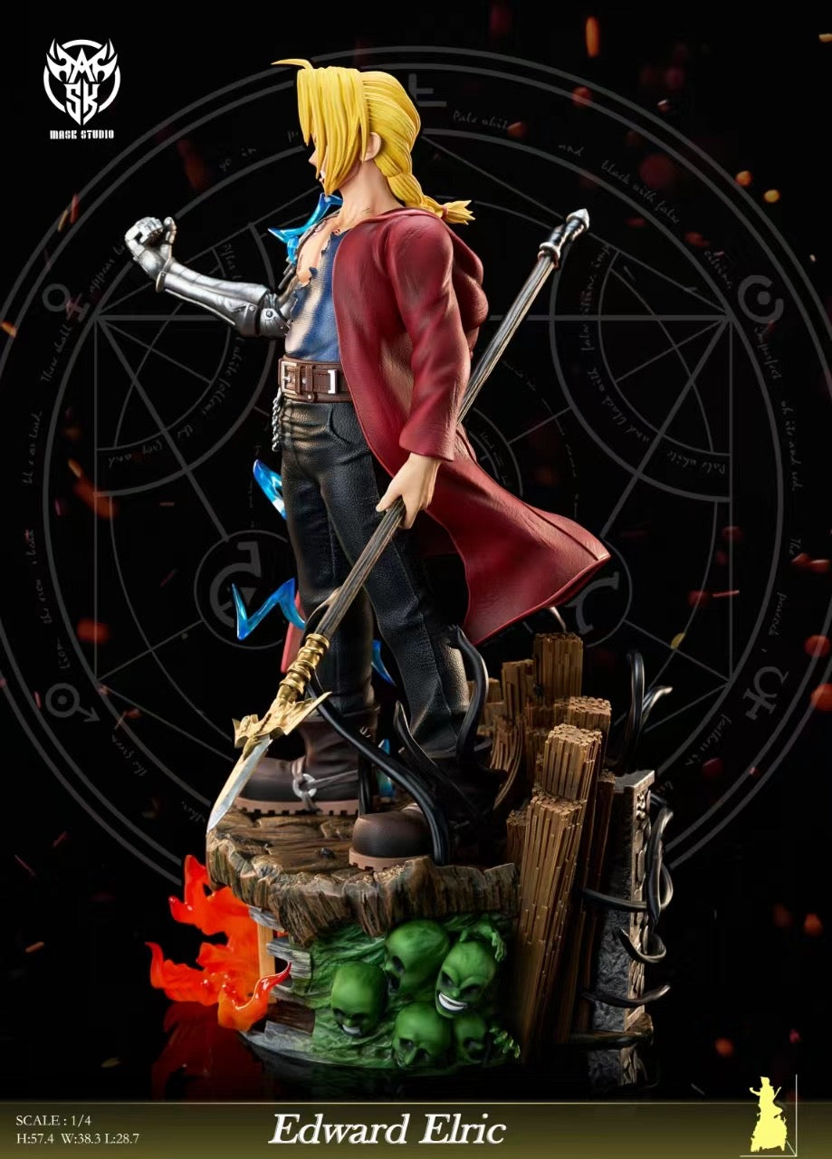 Mask Studio Fullmetal Alchemist Edward Elric Cosplay Mask - Anime Convention Costume Accessory for Halloween & Comic Con