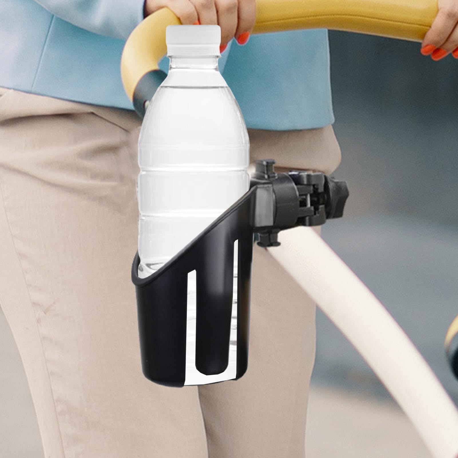 360° Rotatable Stroller Cup Holder - Universal Wheelchair & Walker Drink Holder with Adjustable Clamp | Perfect for Baby Strollers, Mobility Scooters, and Elderly Walkers - Home & Outdoor Use