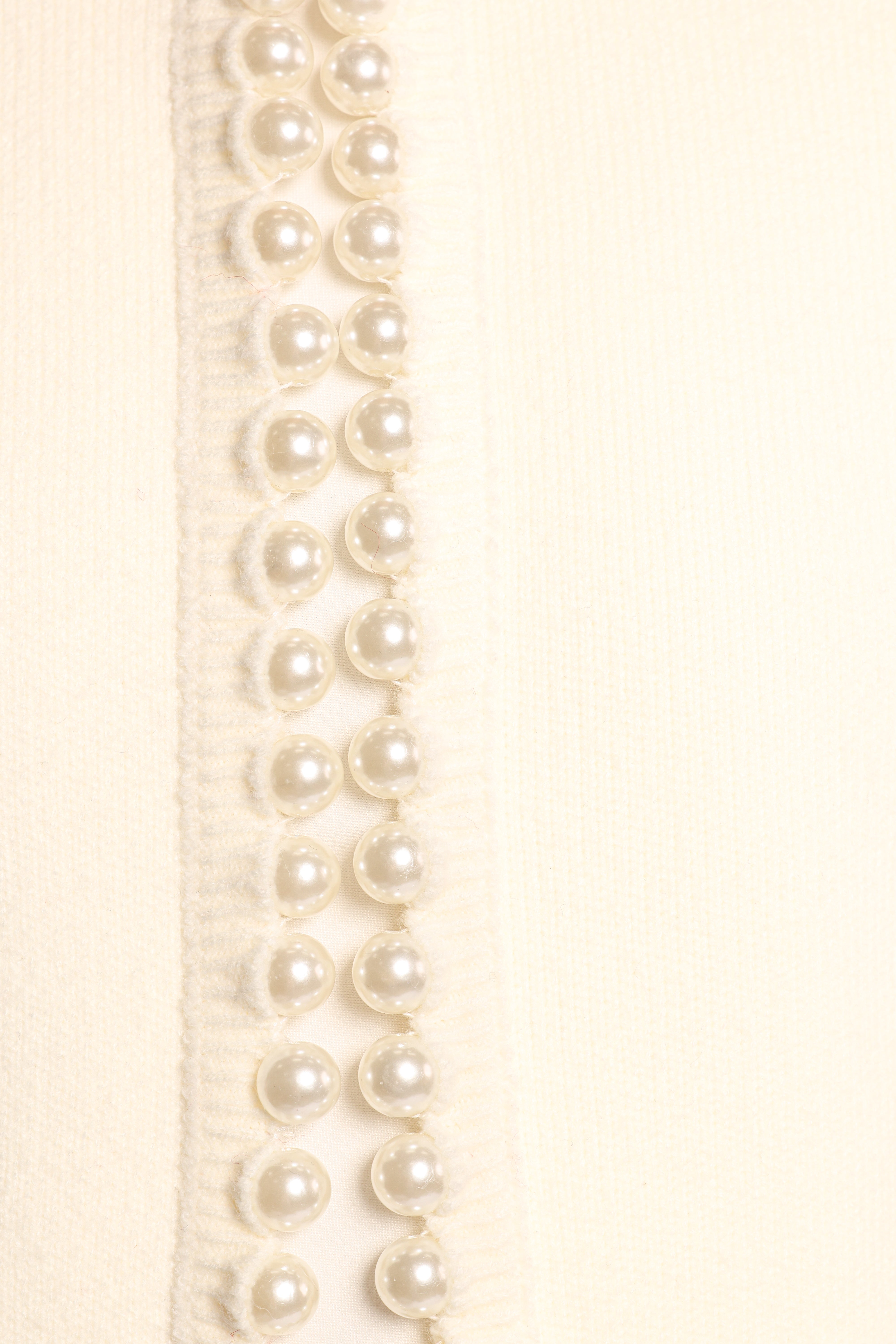Bloom Pearl Knit Cardigan for Women - Soft Cream Open Front Sweater - Perfect for Fall Layering, Office Wear & Casual Outfits