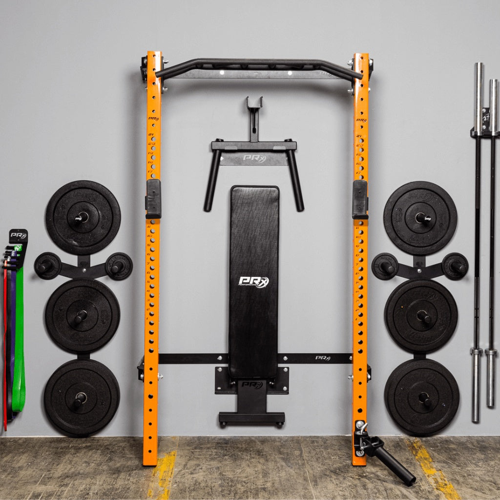 PRx Dip Station Storage - Wall Mounted Pull Up Bar for Home Gym, Strength Training Equipment - Perfect for Garage, Basement & Small Space Workouts