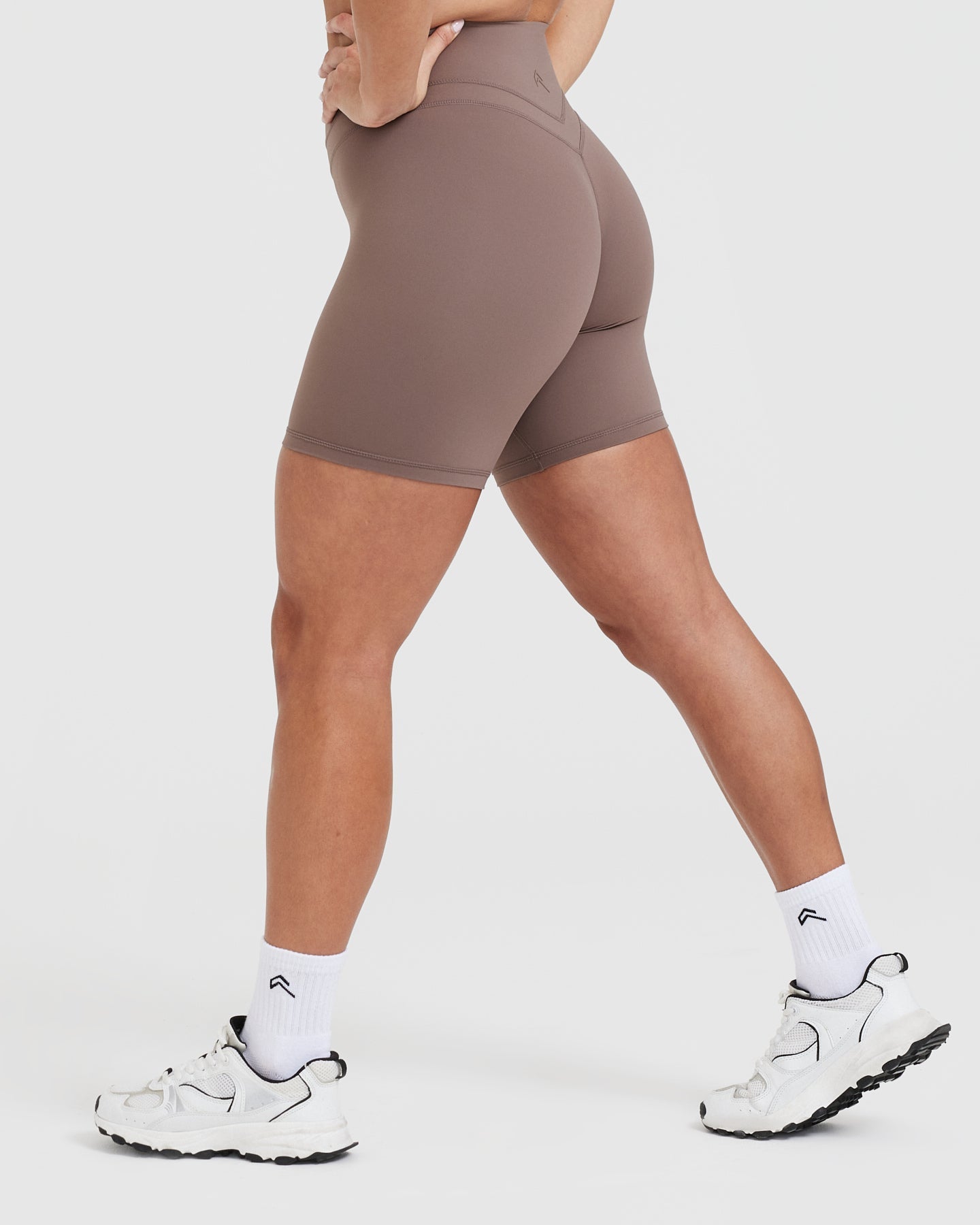 High Waisted Shorts for Women - Cool Brown | Comfortable & Stylish | Perfect for Summer, Beach, Gym & Casual Wear