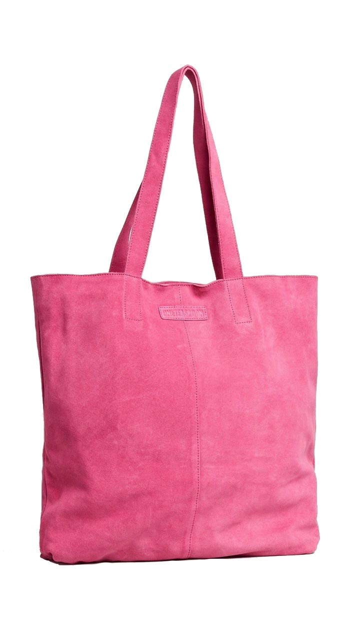 One Teaspoon Harlowe Suede Tote Bag - Hot Pink Crossbody Purse for Women | Stylish & Trendy Handbag for Work, Travel & Everyday Use