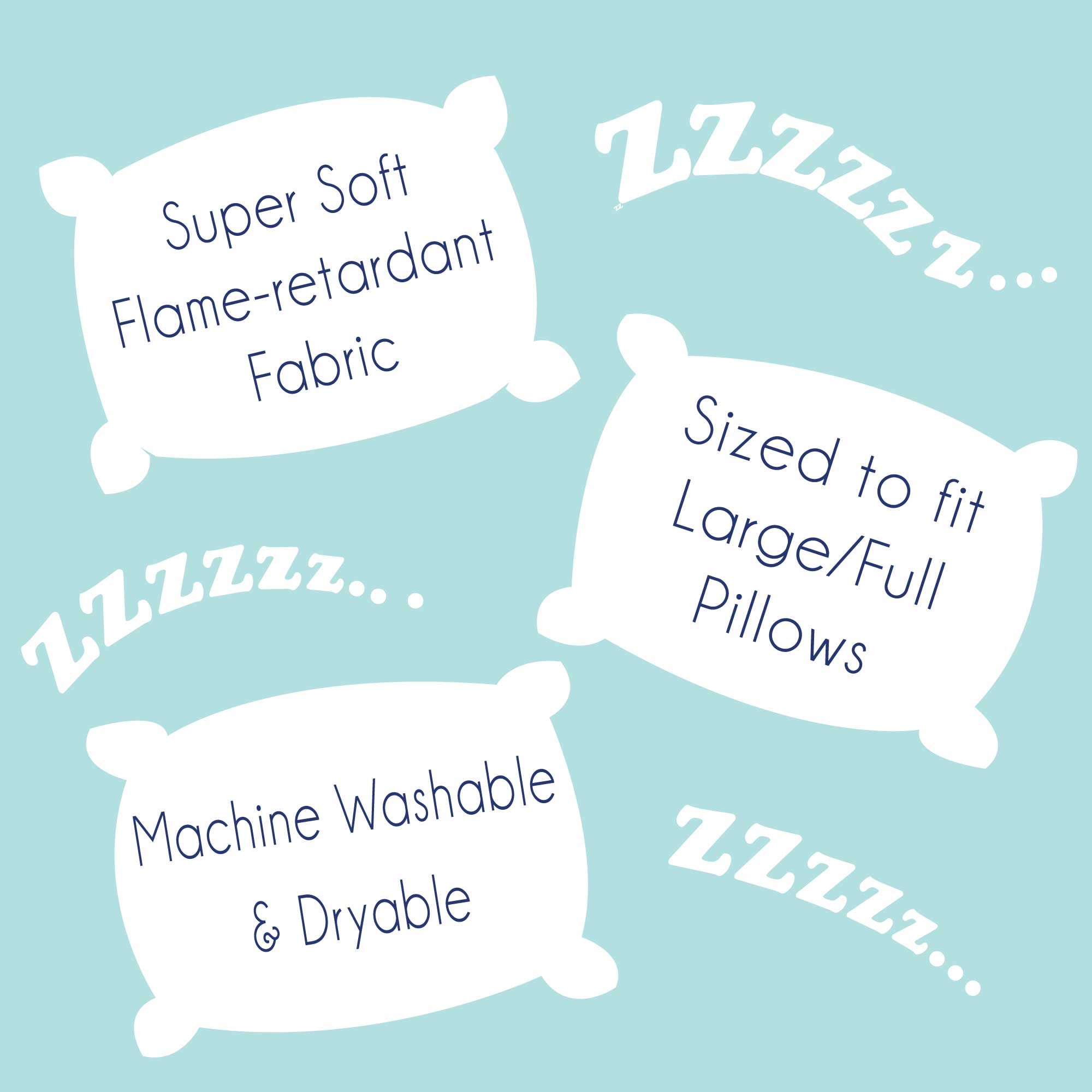 Personalized Monkey Boy's Pillowcase for Toddlers - Soft Kids Bedding Set for Nursery, Daycare & Travel - Cute Baby Gift Idea