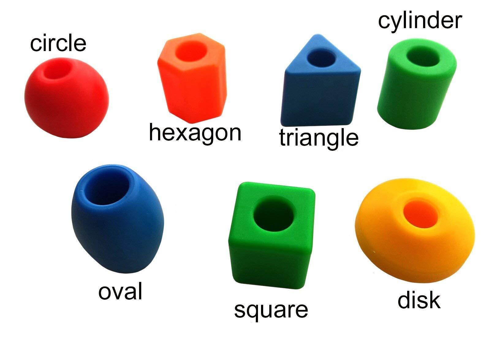 Skoolzy Montessori Lacing Beads for Toddlers - Educational Geometric Shape Toys for Preschool Learning, Fine Motor Skills & Hand-Eye Coordination | Perfect for Classroom, Homeschool & Occupational Therapy Activities