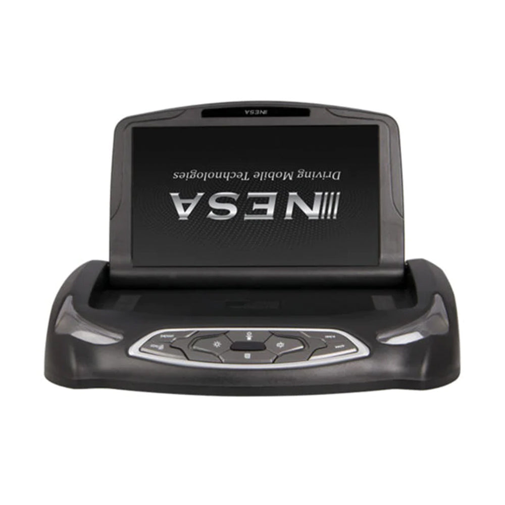 NESA NSC 140 14.1 Overhead Video System with DVD Player | HDMI/USB/SD Card Inputs & Built-in FM Modulator for Cars, RVs, and Trucks – Perfect for Road Trips and Family Travel Entertainment