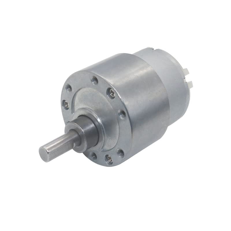 JGB37-500 37mm High Torque DC Gear Motor 12V/24V 50RPM - Metal Gear Electric Motor for Robotics, Automation & DIY Projects