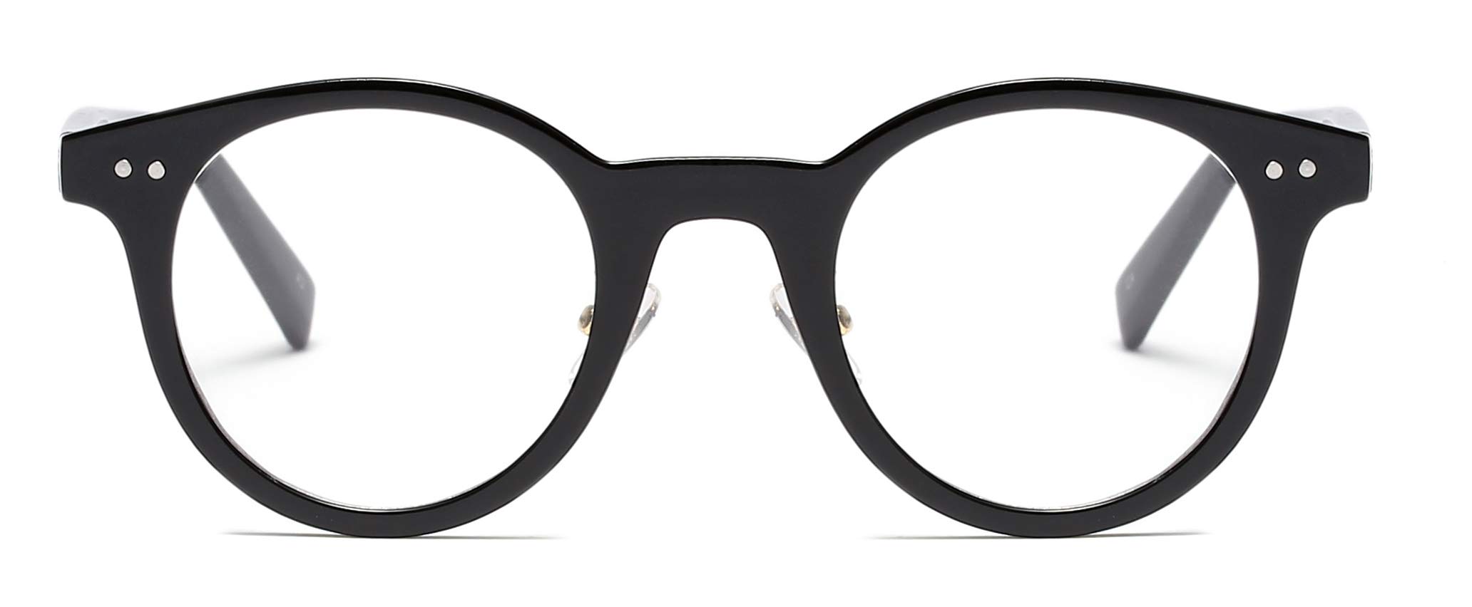 FEISEDY Reading Glasses for Men & Women - Lightweight Full Frame Round Readers with Standard Fit (B2478) - Perfect for Reading, Computer Use, and Office Work