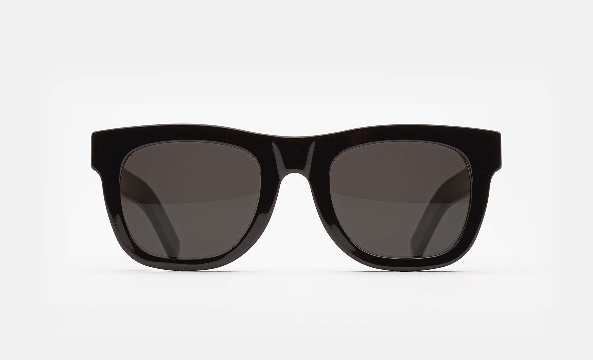 Retro Superfuture Classic Square Sunglasses for Men & Women - Black UV Protection - 50mm Lens - Perfect for Casual Wear, Beach & Outdoor Activities