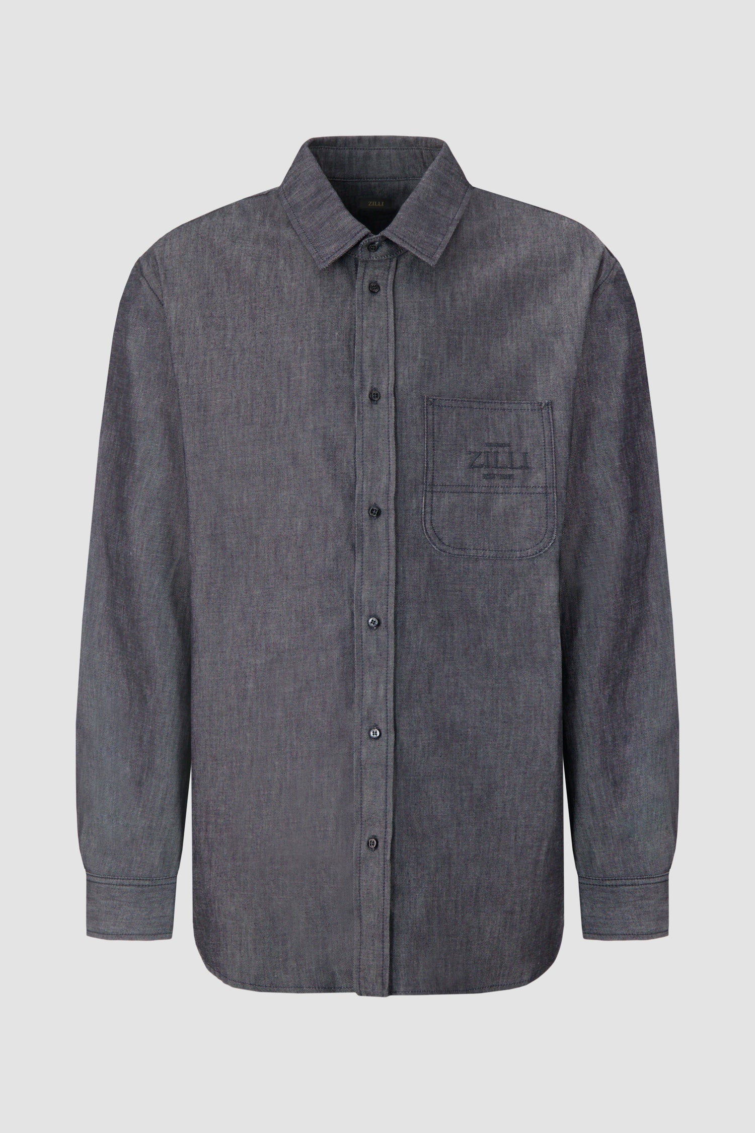 Zilli Grey Overshirt for Men - Lightweight Casual Jacket with Button Front & Chest Pockets | Perfect for Outdoor Activities, Travel & Layering in Fall & Spring