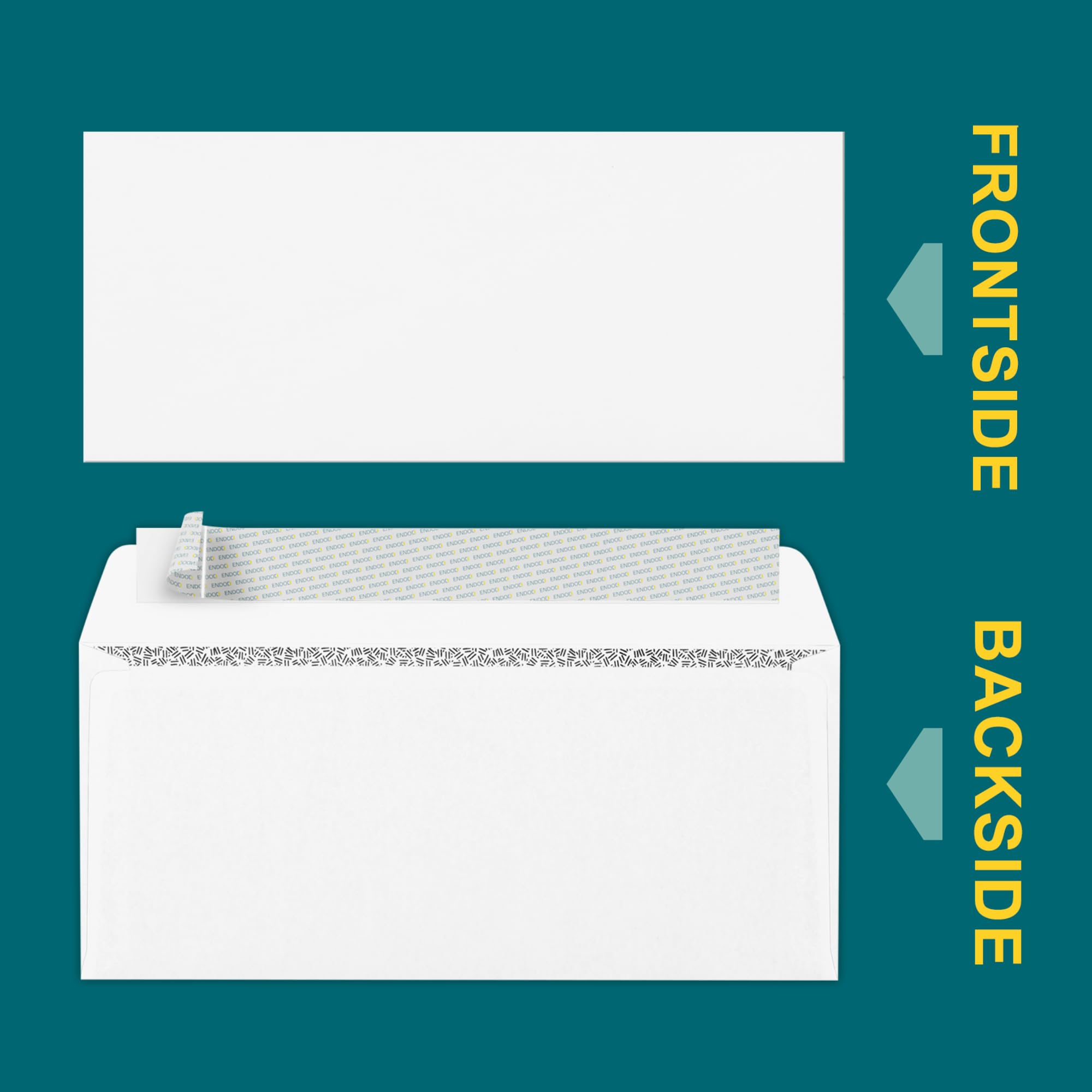 #9 Security Tinted Self-Seal Business Envelopes (50 Pack) - 3 7/8