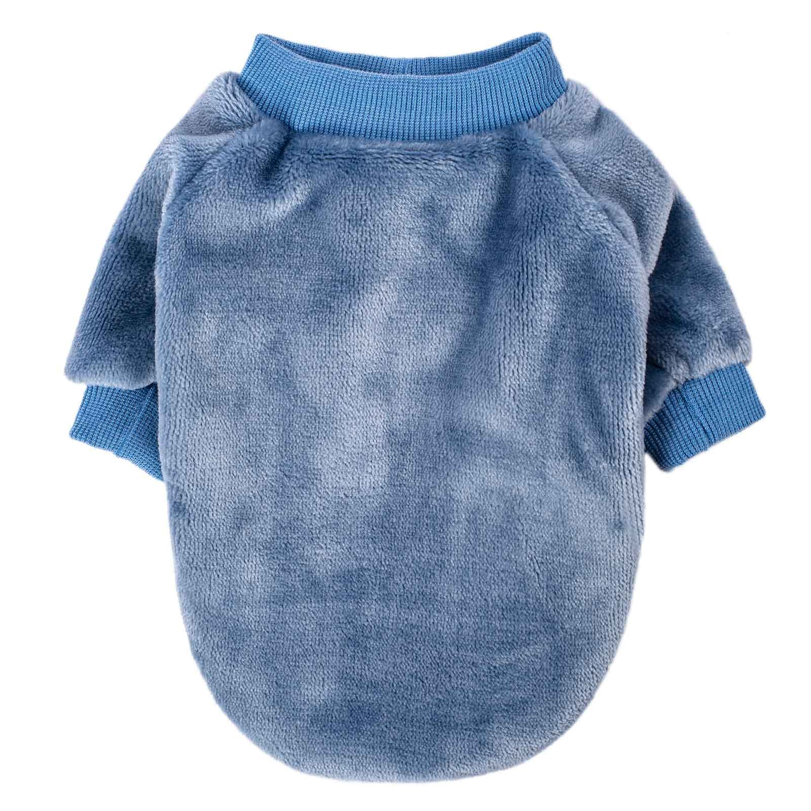 FabriCastle 3-Pack Ultra Soft & Warm Dog Sweaters for Small & Medium Dogs - Cozy Winter Dog Coat & Jacket for Boys & Girls - Grey, Blue, Dark Blue XX-Large - Perfect for Cold Weather Walks & Indoor Comfort
