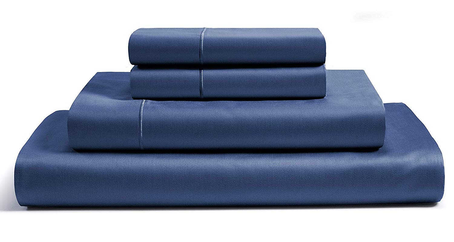 Luxury 100% Egyptian Cotton 4-Piece King Size Sheet Set - 800 Thread Count, Extra Deep Pocket (18