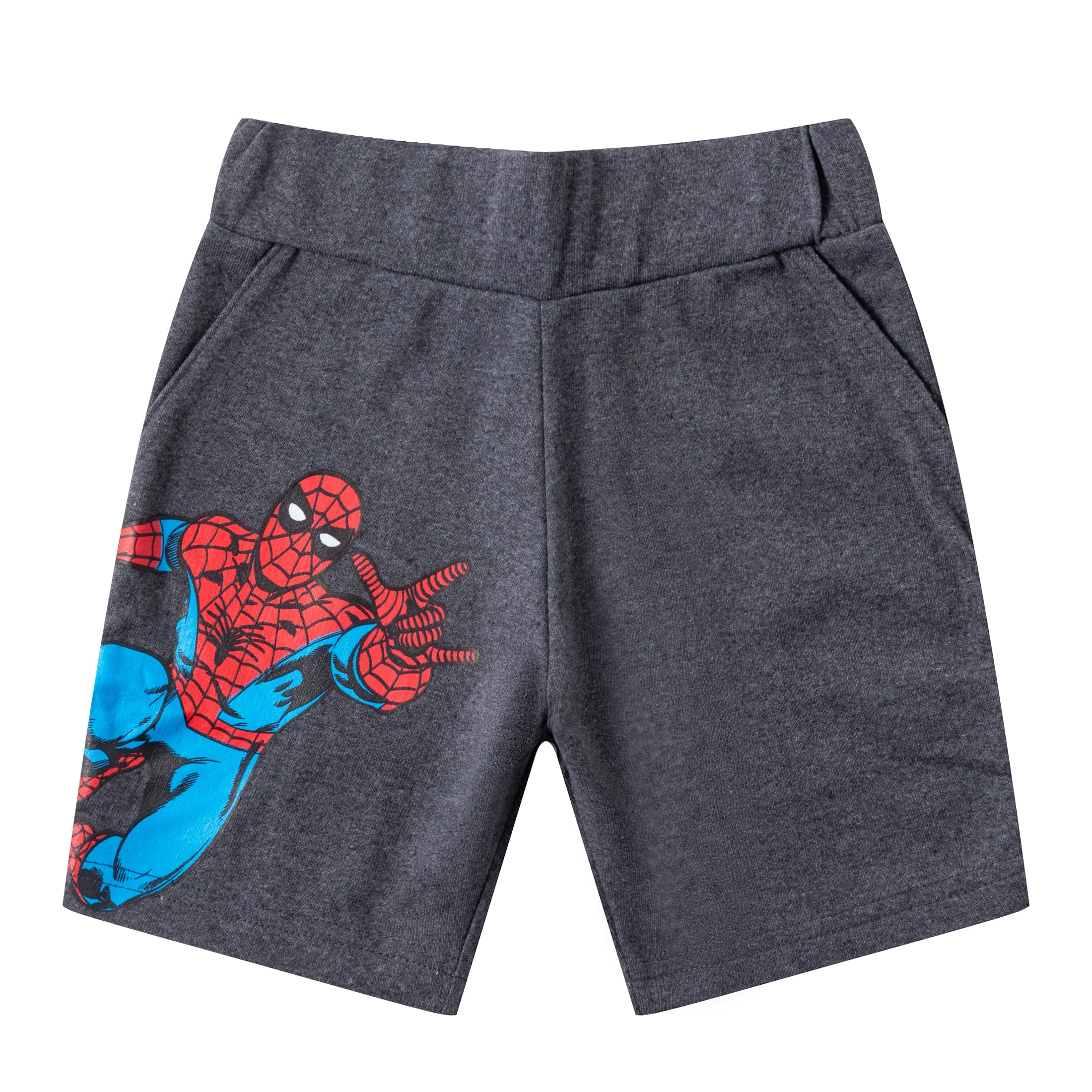 Marvel Spider-Man Boys 2-Piece Short Sleeve T-Shirt & Shorts Set - Toddler Superhero Costume Outfit for Playtime, Dress Up & Birthday Parties