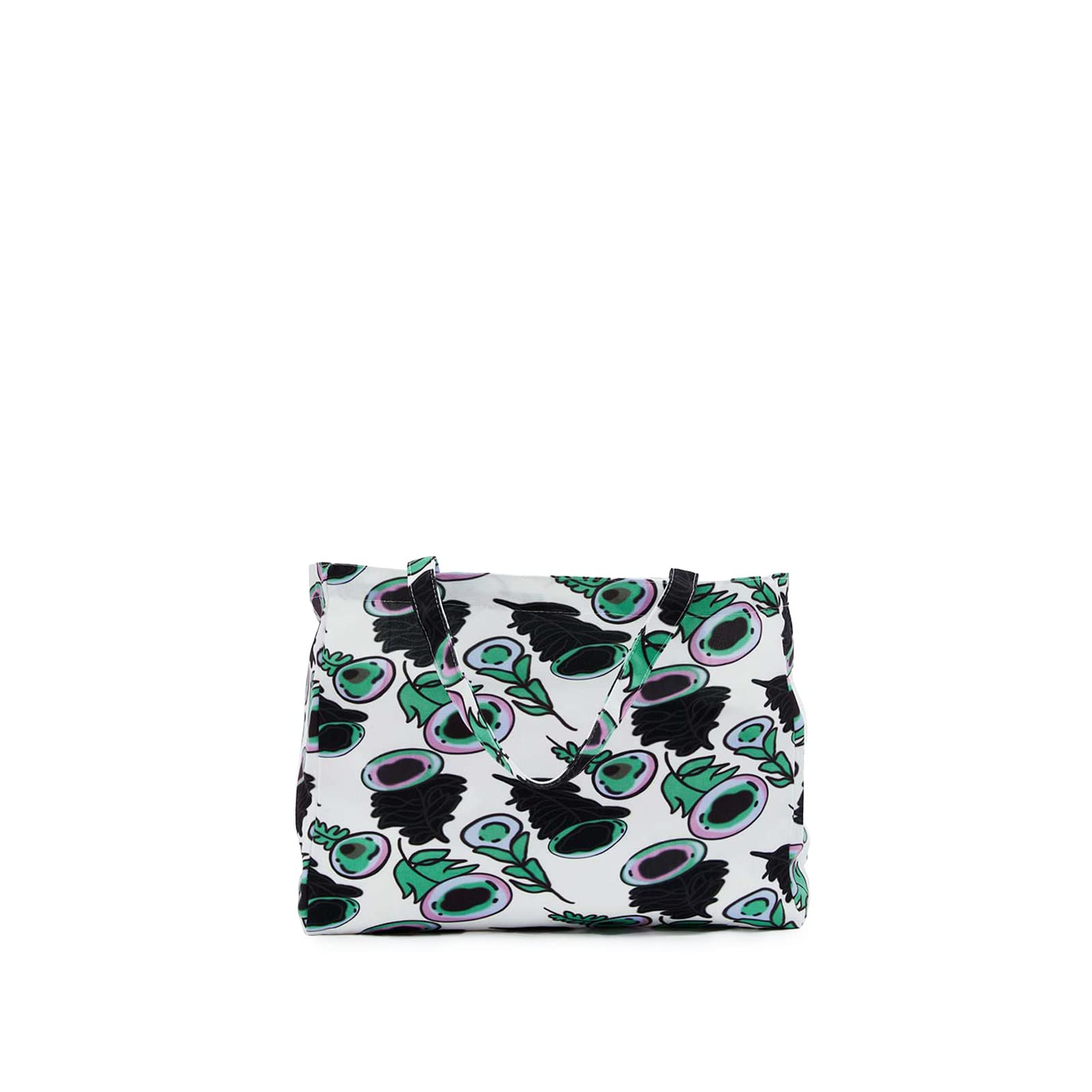 Floral Print Tote Bag for Women - Waterproof Lightweight Shoulder Bag - Perfect for Travel, Beach, Shopping & Daily Use - NapLoungewear Fashion Handbag
