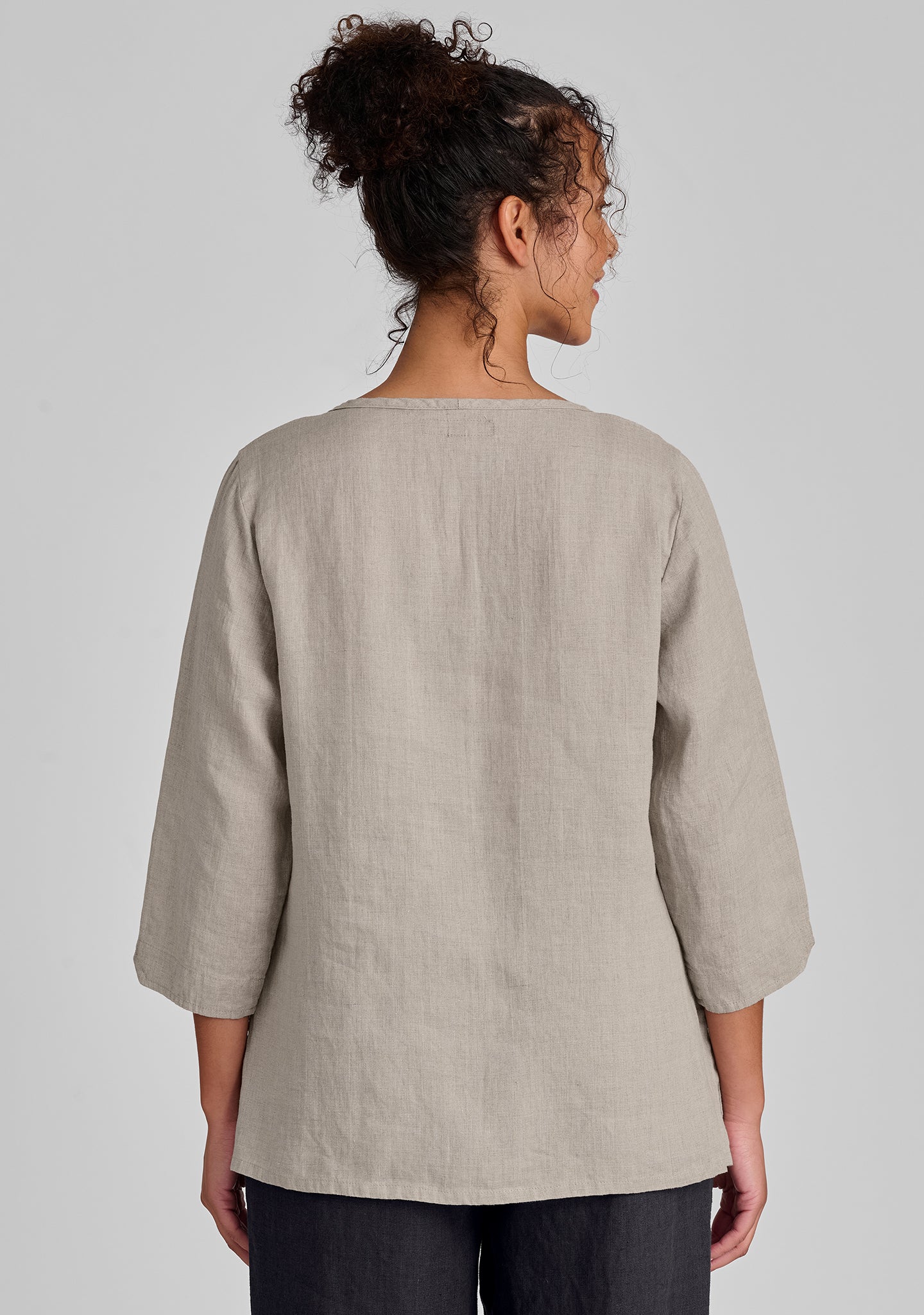 V Neck Linen Pullover Shirt for Men & Women | Breathable & Comfortable Summer Top | Perfect for Casual Outings, Beach Wear & Travel