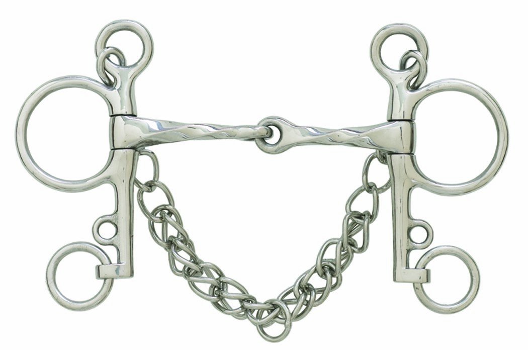 ERS Centaur Stainless Steel Slow Twist Joint Mouth Pelham Bit - 5 Inch Horse Training Bit for Dressage & Jumping | Perfect for English Riding & Show Horses