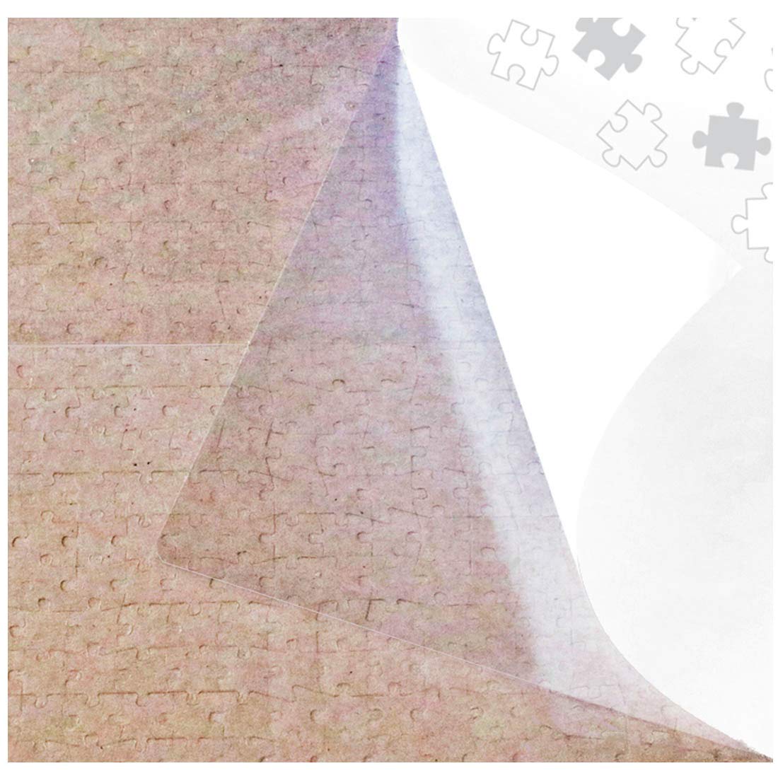 Extra Large Clear Puzzle Glue Sheets - Peel & Stick Puzzle Saver for 1000-Piece Puzzles | Quick & Easy Preservation | Perfect for Framing, Gifts, or Display