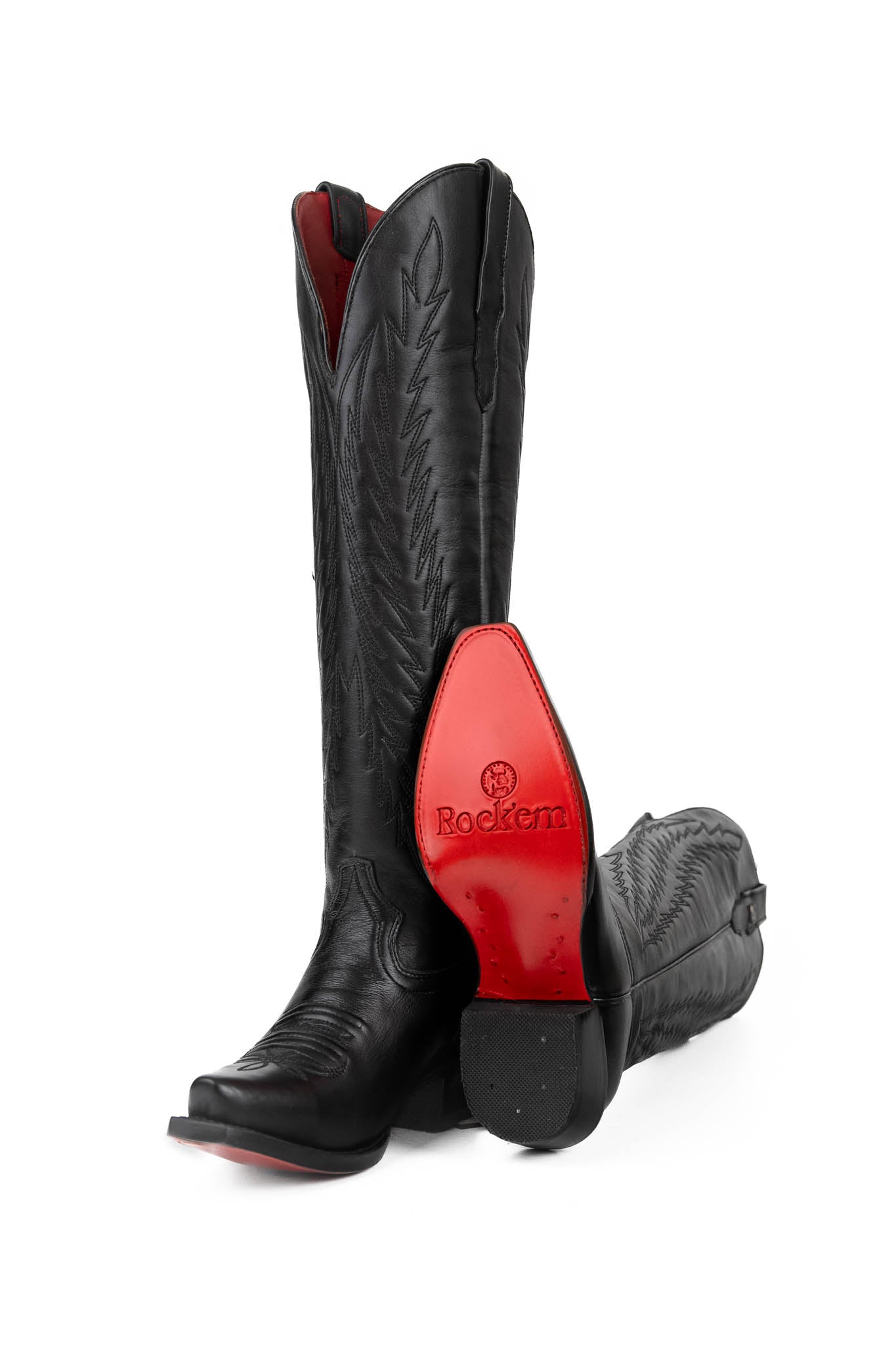 Valentina Women's Tall Red Bottom Snip Toe Cowgirl Boots - Western Fashion for Country Dancing & Rodeo Events
