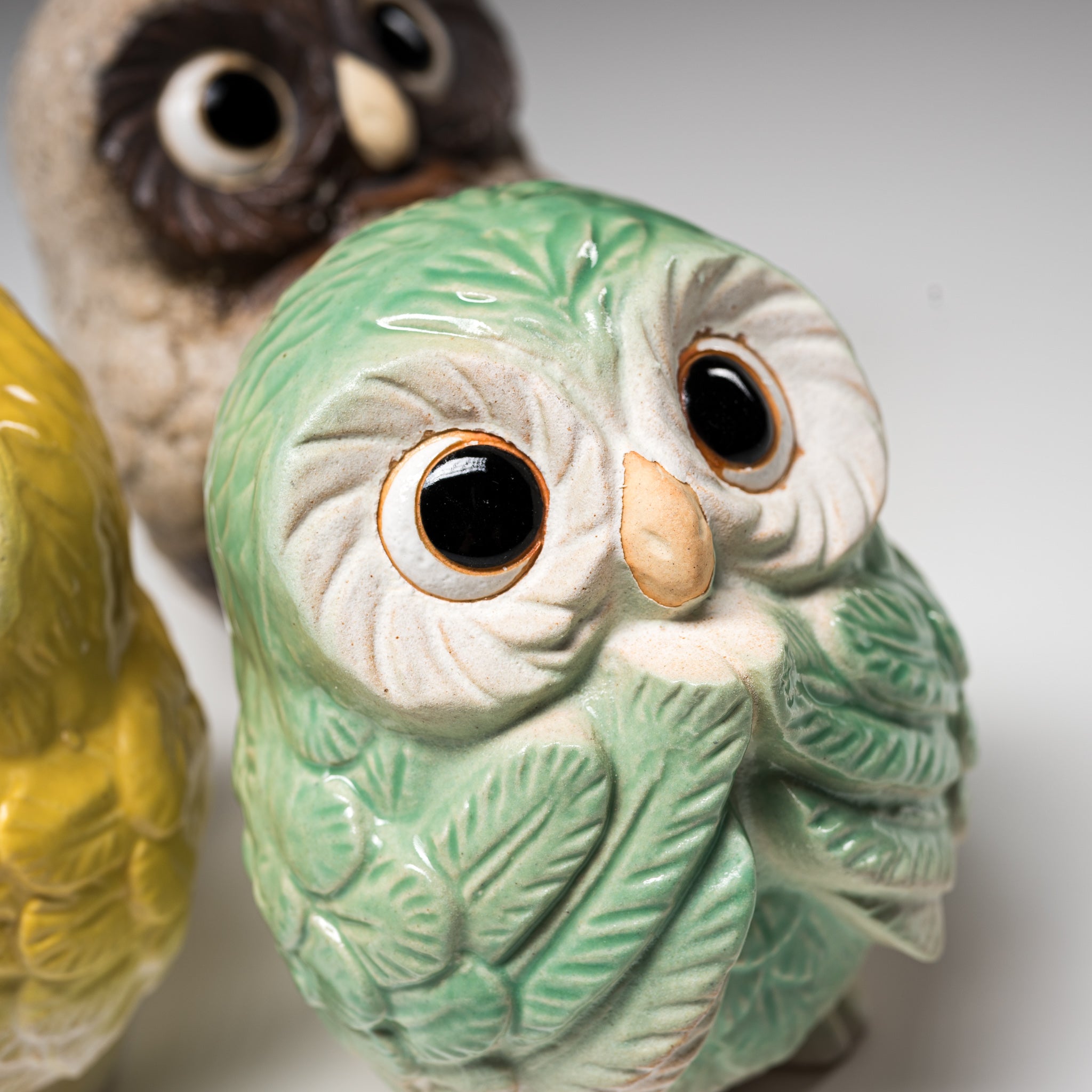 Authentic Japanese Shigaraki Ware Lucky Owl Ornament - 12cm Handcrafted Ceramic Melon Design for Home Decor & Good Fortune Gift