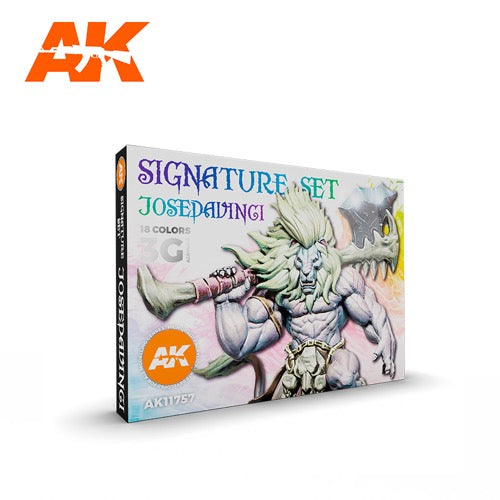 AK Interactive AK11757 Jose Davinci Signature Paint Set - Premium Model Painting Kit for Miniatures, Figures & Scale Models | Perfect for Hobbyists, Artists & DIY Craft Projects