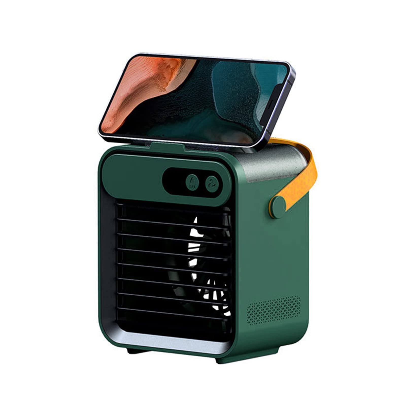 Portable USB Mini Air Cooler Fan - 3 Speed Personal Evaporative Cooling Fan with Phone Holder for Office Desk, Bedroom & Travel | Compact Air Conditioner Alternative for Home, Work & Outdoor Use