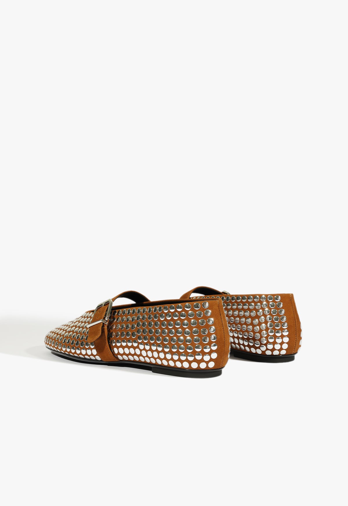 Eiza Studs Ballet Flat Shoes for Women - Comfortable & Stylish Pointed Toe Ballerina Flats - Perfect for Work, Office, and Casual Outfits
