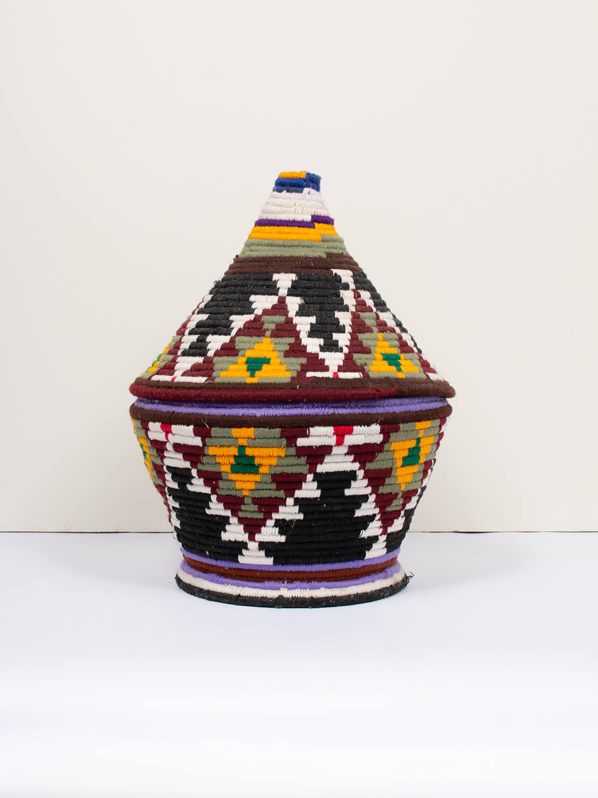 Handmade Moroccan Wool Pot - Traditional Handcrafted Ceramic Planter for Home & Garden Decor - Perfect for Succulents, Herbs, and Indoor Plants