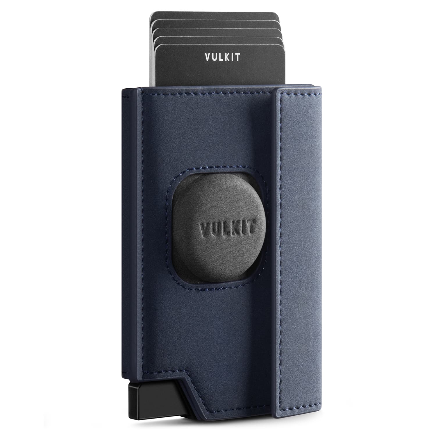 VC418 RFID Blocking Pop Up Card Holder with Airtag Cover - ID Window & Coin Pocket - Magnetic Closure Wallet for Credit Cards, Cash & Travel Essentials (Perfect for Everyday Use & Business Trips)
