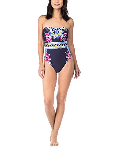 Navy / Lotus Batik Print