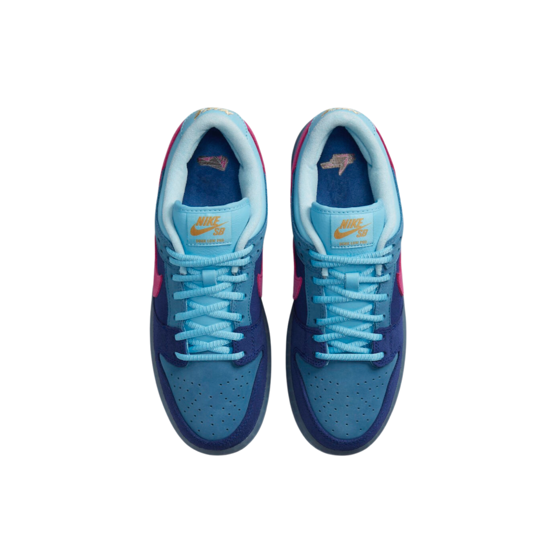 Nike Dunk SB Low Pro QS Run the Jewels Sneakers - Deep Royal Blue & Active Pink Colorway | Men's Skateboarding Shoes for Streetwear & Casual Wear