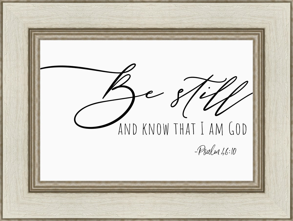 Be Still By Paige Tilly - Inspirational Wall Art Decor for Home & Office - Perfect for Living Room, Bedroom or Gift Giving