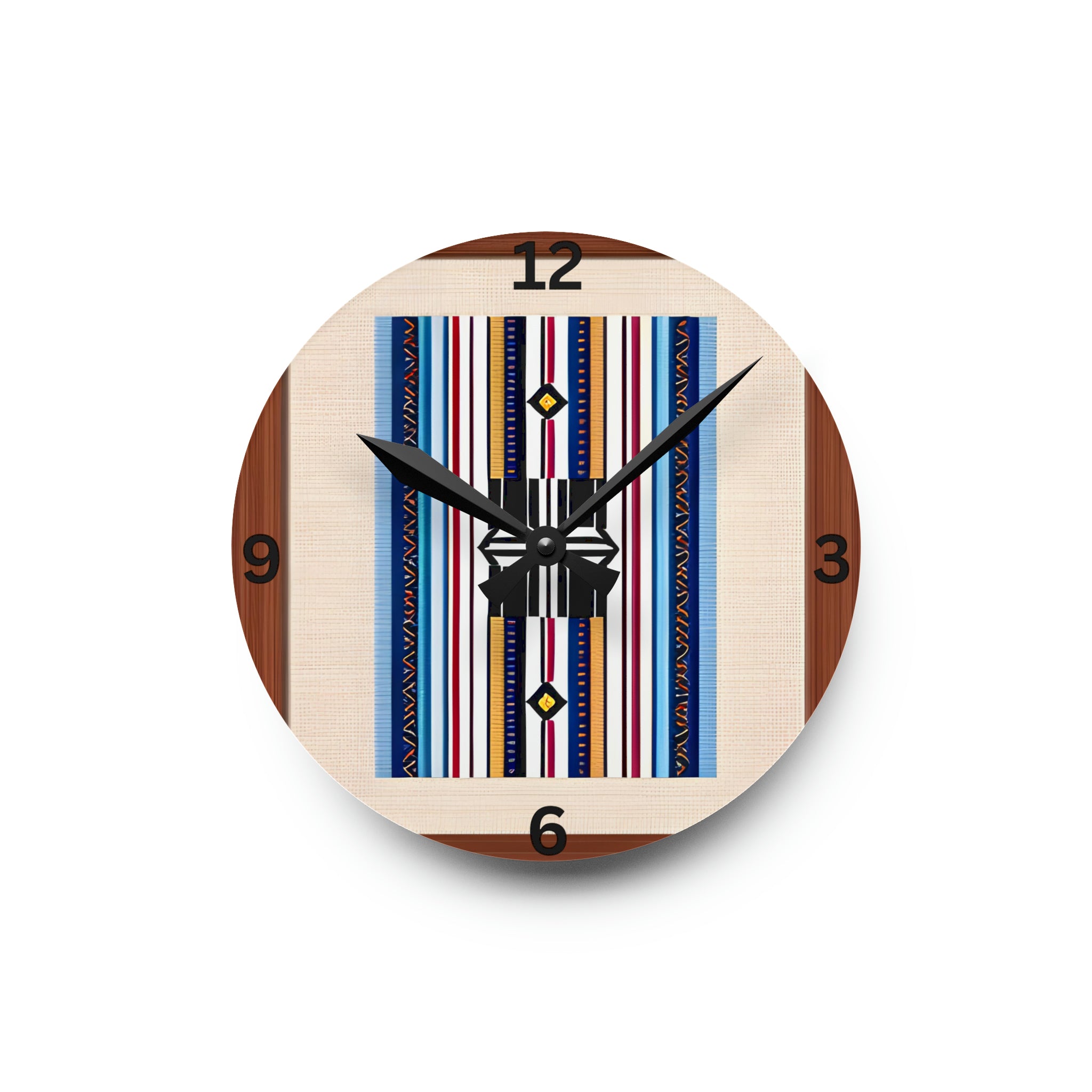 Stylish Acrylic Wall Clock - Square or Round Design with Nevada Strips | Modern Home & Office Decor | Perfect for Living Room, Bedroom or Workspace
