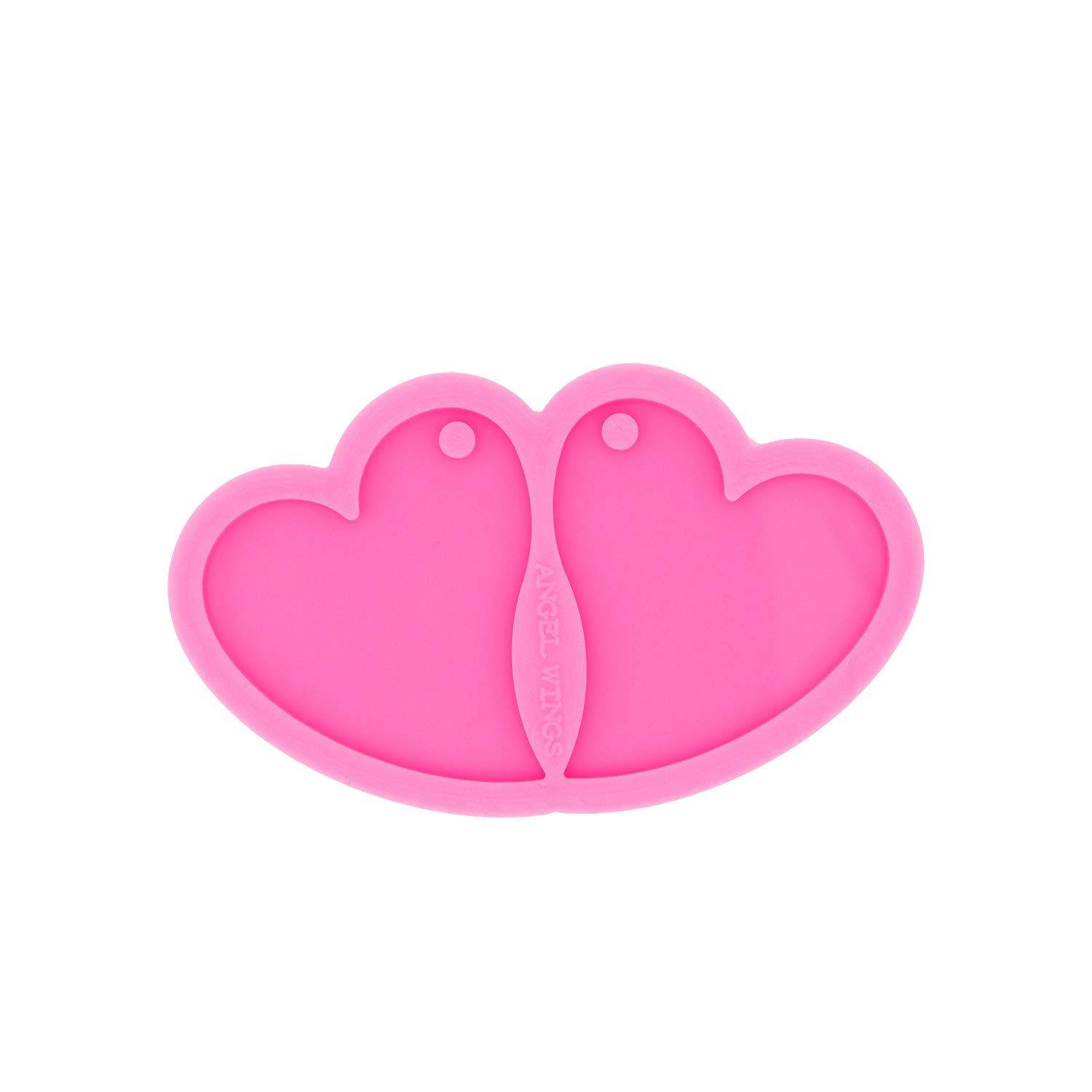Heart-Shaped Silicone Earring Molds for DIY Epoxy Jewelry Making - Glossy Resin Molds (Size M) - Perfect for Handmade Earrings, Fashion Accessories & Craft Projects
