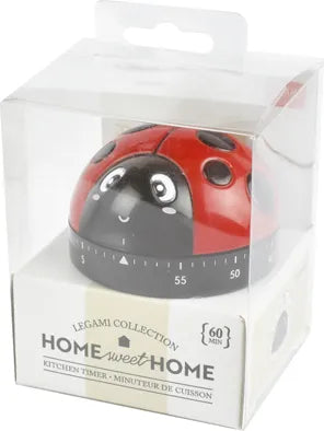 Legami Kitchen Timer - Magnetic Digital Cooking Timer with Loud Alarm, Count Up/Down - Perfect for Baking, Cooking, Meal Prep & Home Use (Ladybird Design)