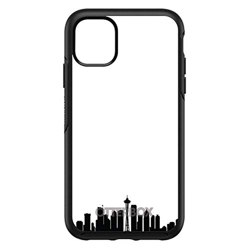 Seattle Skyline Silhouette On Black Case