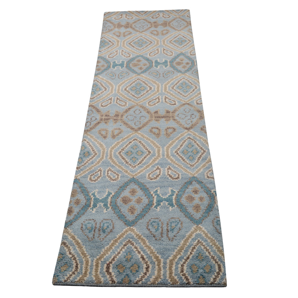 Premium Hand-Knotted Honeycomb Rug - Soft & Durable Wool Carpet for Living Room, Bedroom, or Office Decor