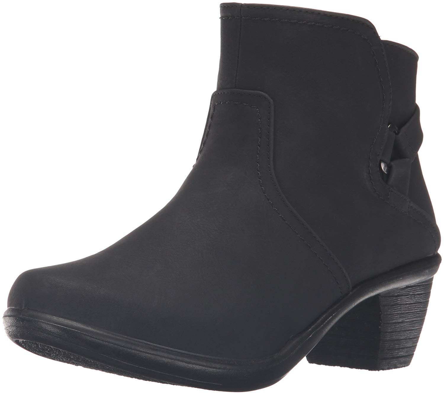 Easy Street Women's Dawnta Almond Toe Ankle Boots - Black Matte | Stylish & Comfortable Fashion Boots for Casual Wear, Office & Fall Outfits