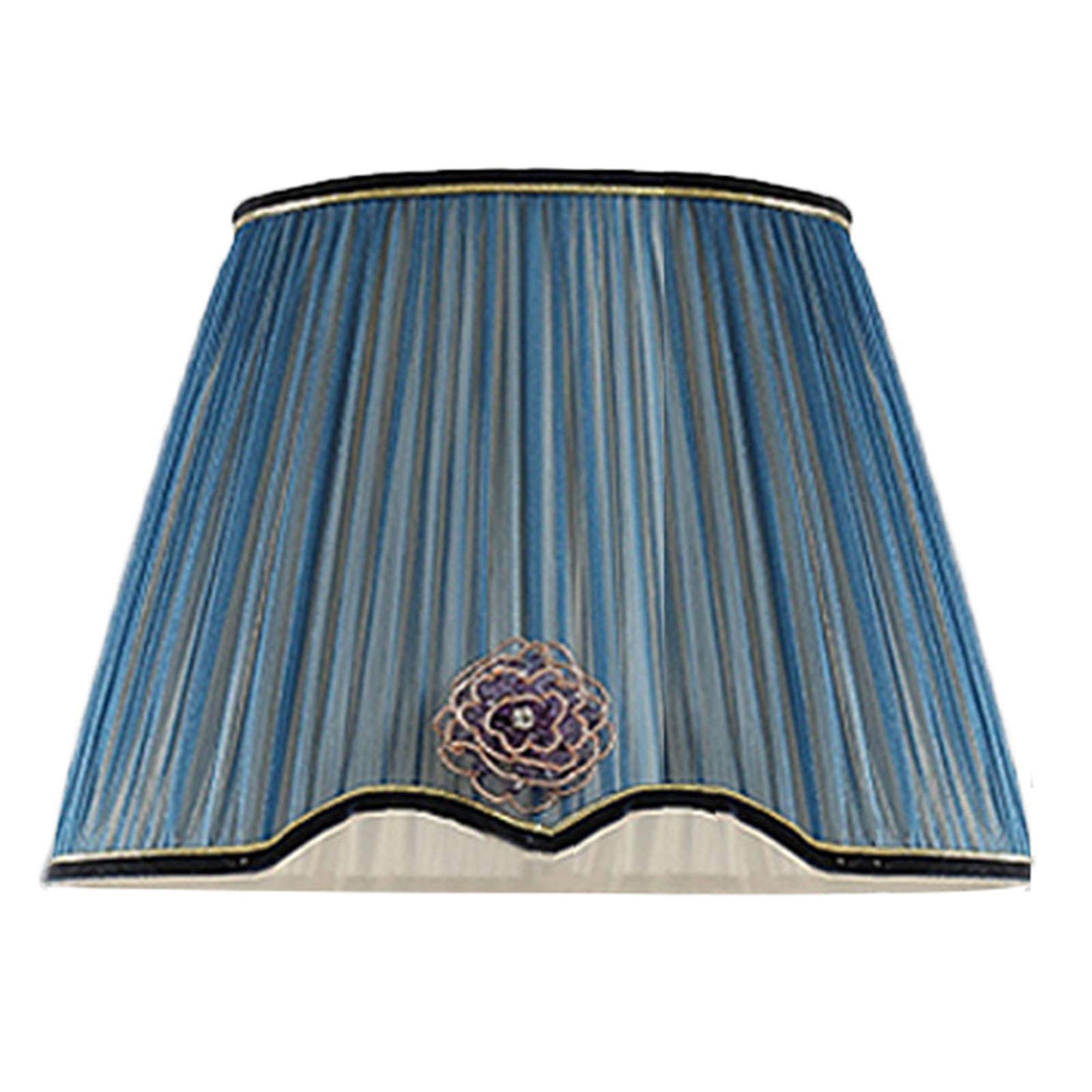 ADSE 40cm Blue Table Lamp Shade & Floor Lamp Shade with E27 Screw Base - Perfect for Bedroom, Living Room, Office and Reading Nook Lighting Decor