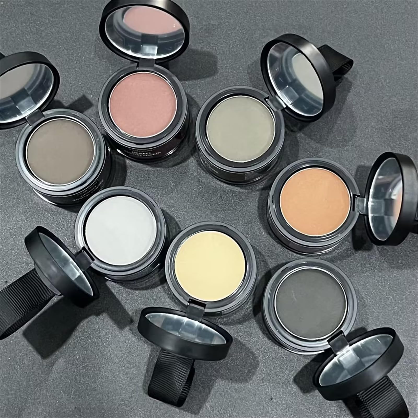 Maychee Hair Shadow Powder - Light Brown | Hairline Enhancer & Volumizing Powder for Thicker Looking Hair | Perfect for Covering Bald Spots & Thinning Areas | Great for Daily Use, Special Occasions & Photos