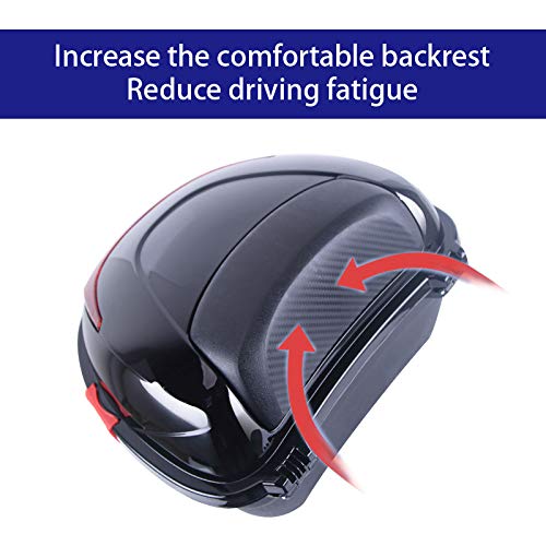 Universal 30L Motorcycle Tour Tail Box - Durable Scooter Luggage Storage & Helmet Case with Fittings - Waterproof Rear Trunk for Harley, Honda, Yamaha - Perfect for Road Trips & Commuting