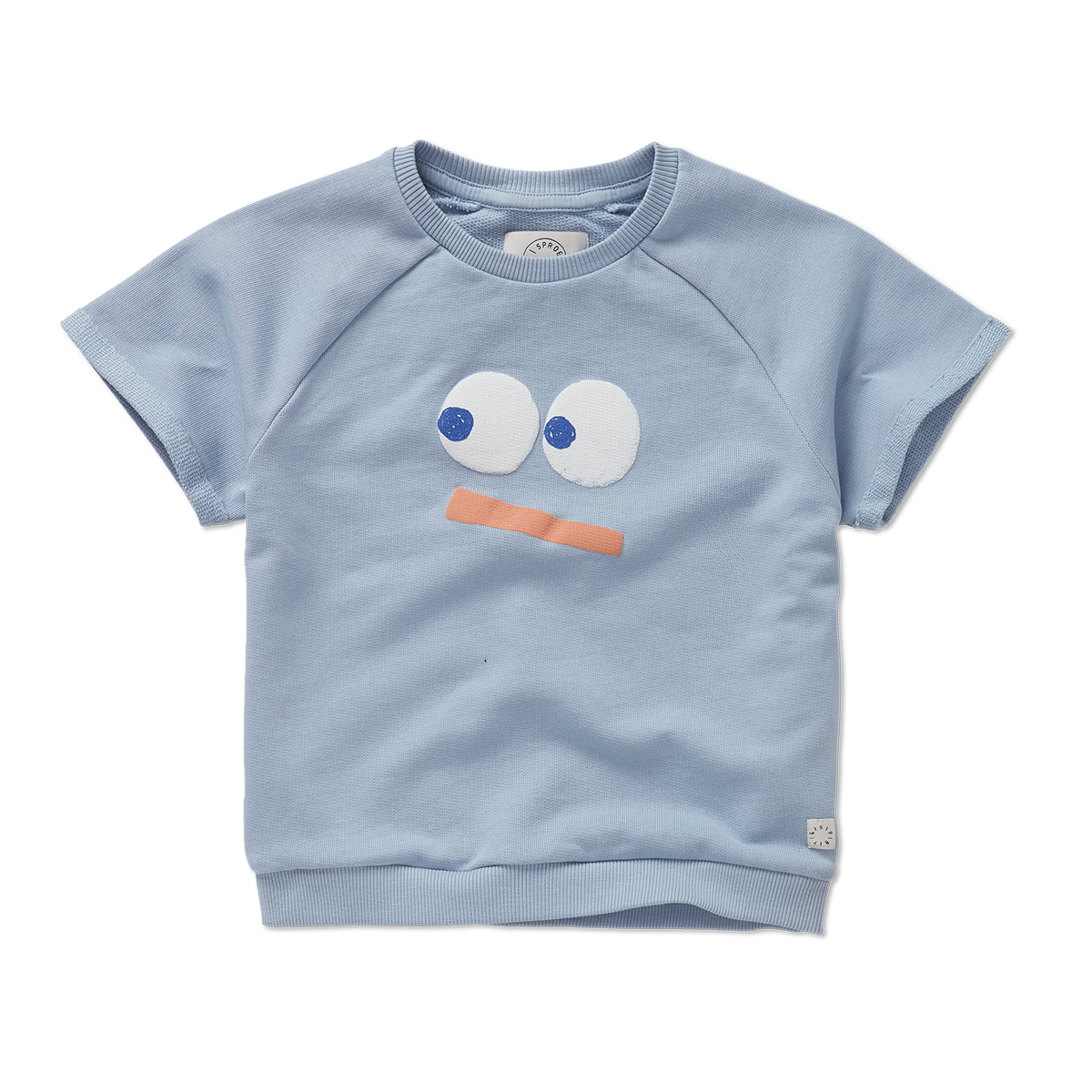 Stylish Smiley Raglan Sweatshirt by Sproet & Sprout - Trendy Unisex Pullover for Casual Wear & Street Fashion