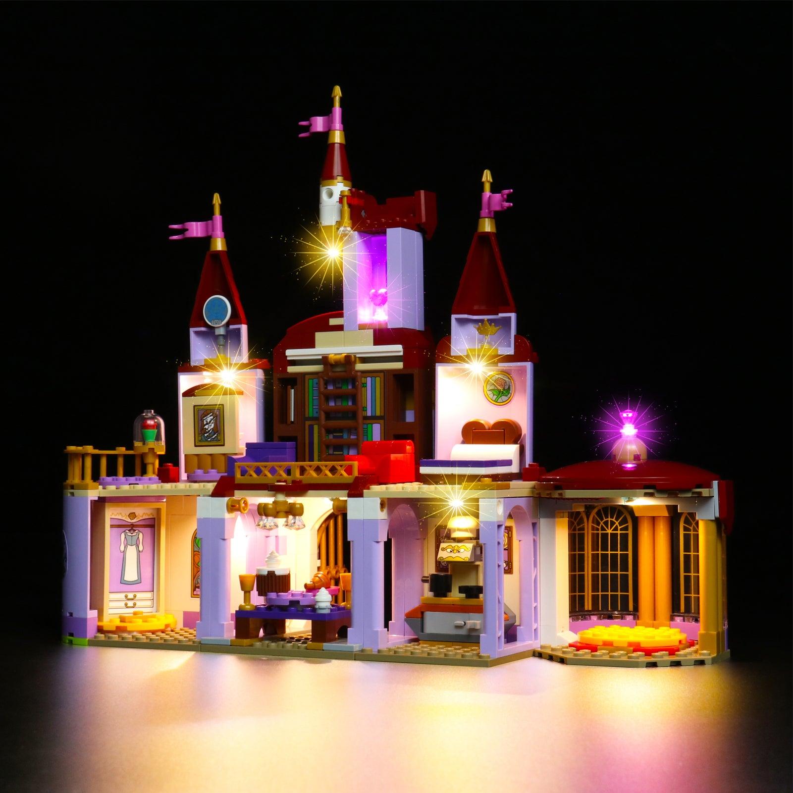 LEGO Disney Belle and The Beast's Castle 43196 Light Kit - LED Lighting Set for LEGO Building Blocks | Enhance Your Disney Princess Castle Display for Home Decor & Collectors