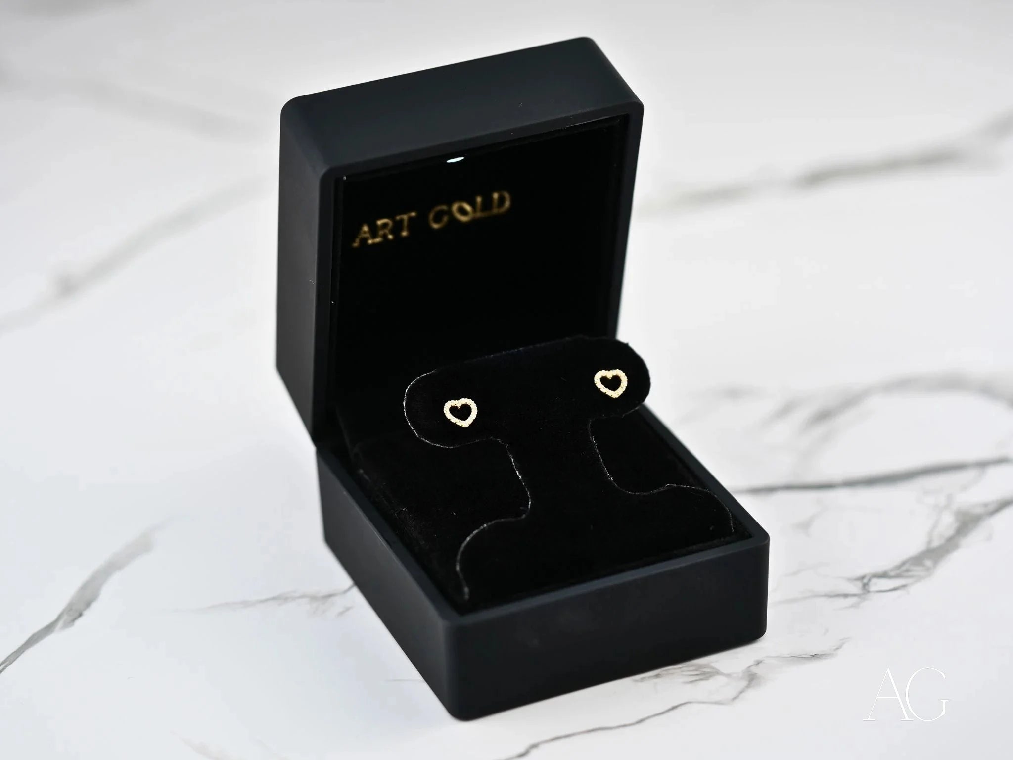 Radiant Love - 14K Gold & Cubic Zirconia Heart Drop Earrings for Women | Elegant Valentine's Day Gift, Anniversary Present & Romantic Date Night Jewelry