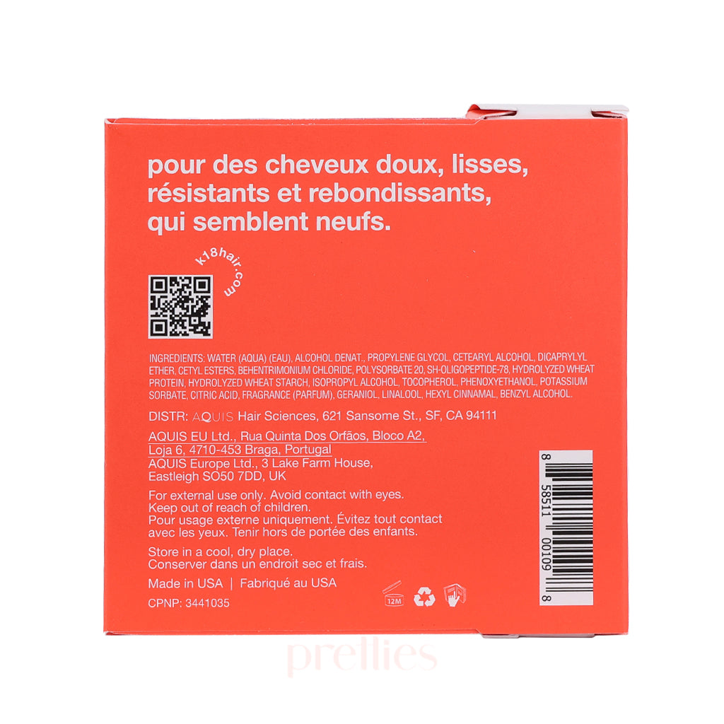 K18 Leave-In Molecular Repair Hair Mask 5ml - Deep Conditioning Treatment for Damaged Hair - Perfect for Salon, Travel & At-Home Hair Care