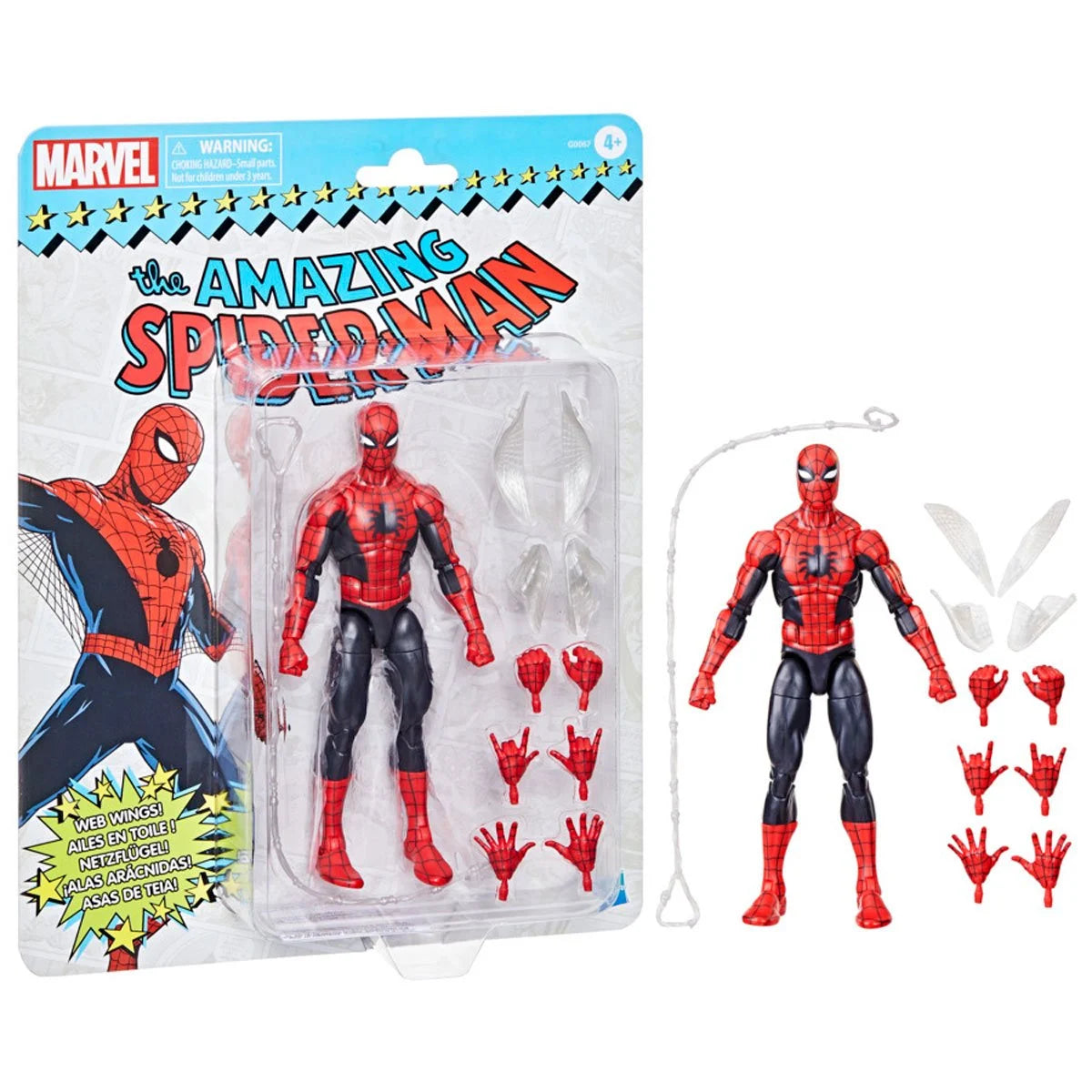Hasbro Marvel Legends Series: The Amazing Spider-Man Retro Collection 6-Inch Action Figure - Collectible Toy for Superhero Fans & Display
