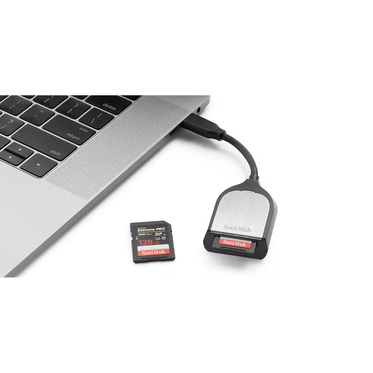 Extreme Pro SD UHS-II USB-C Card Reader - 500MB/s High-Speed Transfer - Compatible with DSLR Cameras, 4K Video Recording & Professional Photography (Special Order)